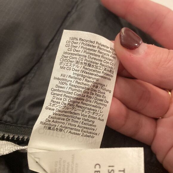 Outerknown Navy Blue Lightweight Men’s Down Filled reversible Puffer Jacket XXL - Picture 10 of 10